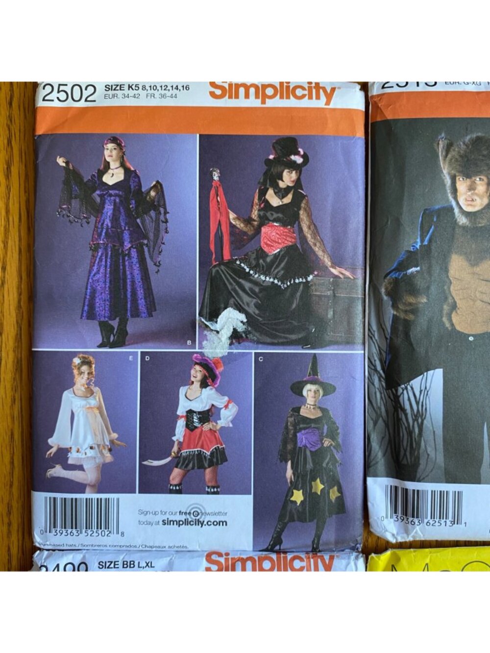 Simplicity Costume Pattern 2499 2513 2502 McCalls M4622 Bo Peep L XL UNCUT Lotx4 - Picture 5 of 12